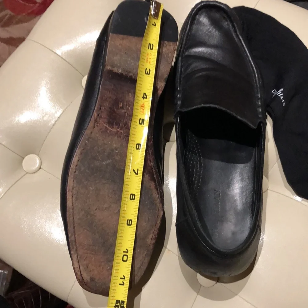 Cole Haan genuine leather black loafers slip on